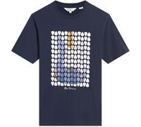 Ben Sherman (0074534IL) Uomo Plectrum Arte Tee IN Navy Scuro, 2XL A 5XL