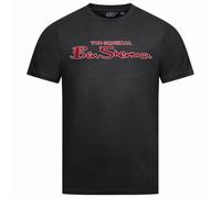 BEN SHERMAN Flocked Logo Uomo T-shirt 0076268-NERO nero S