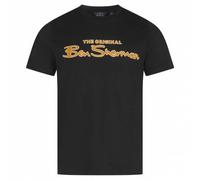 BEN SHERMAN Flocked Logo Uomo T-shirt 0076268N-NERO nero M