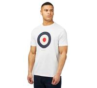 Ben Sherman Maglietta a Maniche Corte, Bianco, XL