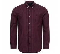 BEN SHERMAN Oxford Uomo Camicia a maniche lunghe 0077858-ROSSO SCURO rosso S