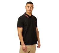 Ben Sherman Polo da uomo Signature Pique, Nero , L