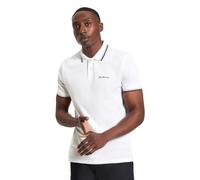 Ben Sherman Polo da uomo Signature Pique, bianco, L
