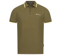 BEN SHERMAN Polo Shirt Casual Da Uomo A Righe Verde Nuovo
