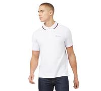 Ben Sherman Polo Uomo Doppia Pizzo Bianco, bianco, M