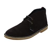 Ben Sherman Scarpe da uomo in pelle scamosciata blu con lacci Hunt BEN3044 S13, Blu, 44 EU