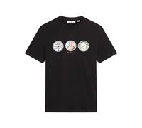 Ben Sherman Speed Mod Dial Tee T-Shirt Uomo Nero, 2XL-5XL
