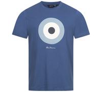 BEN SHERMAN Target Tee Uomo Casual Tempo Libero T-Shirt Blu Nuovo