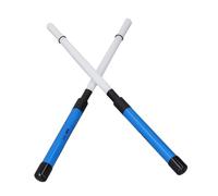 Ben spazzole di batteria jazz pennello a tamburo a percussione Pennello di bacchetta di nylon a filo di nylon per tamburi jazz e strumenti a percussione ABS Nylon Materiale 2 (Blu e bianco)