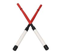 Ben spazzole di batteria jazz pennello a tamburo a percussione Pennello di bacchetta di nylon a filo di nylon per tamburi jazz e strumenti a percussione ABS Nylon Materiale 2 (Blu e bianco) (Bianco e