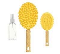 Ben spazzole per la toelettatura per cani, spazzola per capelli per animali domestici - Durian Shape Cat Grooming Brush,Mesodo di massaggio morbido con forniture per animali domestici a bottiglia spra