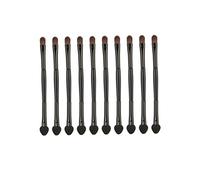 Ben spazzole per ombretto a doppia testa per il trucco set doppio lati Busine di spugna per ombretto strumenti cosmetici per donne ragazze 10pcs 1 set nero