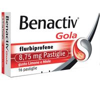 benactiv Gola Pastiglie Limone e Miele Flurbiprofene 16 Pastiglie