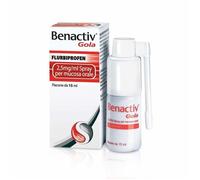 Benactiv Gola Spray 0,25% Flurbiprofene Trattamento di Stati Infiammatori del Cavo Orofaringeo, 15ml