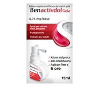 Benactivdol Spray Per Mal Di Gola Acuto 15 Ml