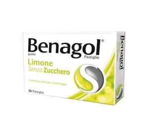 Benagol 36 Pastiglie Al Limone Senza Zucchero Per Mal Di Gola
