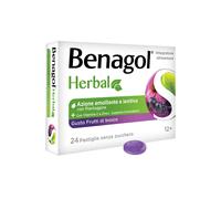 BENAGOL HERBAL FRUTTI DI BOSCO 24 PASTIGLIE