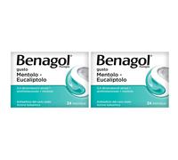 BENAGOL Pastiglie gusto Mentolo-Eucaliptolo 2x24 pz Pastiglie