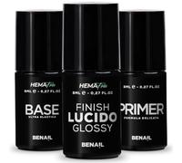 Benail | Gel Unghie Ricostruzione, TPO Free, Kit preparatori e sigillante Primer unghie gel, Base Semipermanente, Top Coat Semipermanente per Smalto Semipermanente, Gel Ricostruzione Unghie