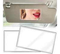 Benaton 2 Pezzi Auto Specchio per Trucco, Specchio Cosmetico Autoadesivo per Auto, Specchietto Parasole per Auto, per Parasole Dell'Auto, Schienale Del Sedile Dell'Auto, Camera da Letto o Bagno