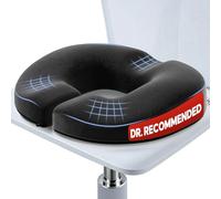 Benazcap Cuscino a Ciambella per Emorroidi, Cuscino al Coccige per Sollievo dal Dolore al Coccige, Cuscino da Seduta in Memory Foam di Innovazioni Ergonomiche per Piaghe, Sciatica, Gravidanza, Zwart