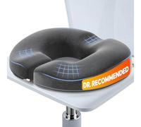 Benazcap Cuscino a Ciambella per Emorroidi, Cuscino al Coccige per Sollievo dal Dolore al Coccige, Cuscino da Seduta in Memory Foam di Innovazioni Ergonomiche per Piaghe, Sciatica, Gravidanza, Grigio