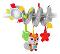 Benbat Bambini Bebè, sonaglio Neonato, Giocattolo a Spirale con Un inorme a Specchio, BE-ST165, Colore Grigio/Bianco, Medium, BM710