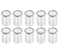 BenBow Barattolo di latta 100x 1000 ml con coperchio a pressione - ermetico, opaco, vuoto, rotondo - contenitore di stoccaggio