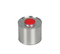 BenBow Barattolo in Latta con Tappo a Imbuto 0,5L, Barattoli in Banda stagnata, Contenitore Metallico Vuoto per Oli, Vernici, Lacche, Liquidi Detergenti