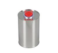 BenBow Barattolo in Latta con Tappo a Imbuto 1L x10, Barattoli in Banda stagnata, Contenitore Metallico Vuoto per Oli, Vernici, Lacche, Liquidi Detergenti