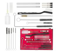 BenBow Kit di Pulizia 22 in 1 per Pistole a Spruzzo, Pistole a Vernice, Carabine ad Aria Compressa, Canne di Armi, Utensili Pneumatici - Kit Universale per Pistole HVLP, Pistole a Spruzzo e Aerografi