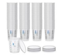 BenBow Professional Tazza di misurazione 100x 680 ml con 12x copertura - Gradazioni multiple - Tazza di misurazione della vernice Tazza di misurazione della vernice Tazza di miscelazione monouso