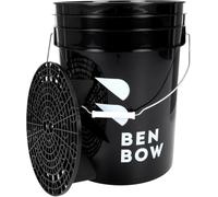 BenBow - Secchio per il lavaggio con filtro anti-sporco - 20 litri nero - Robusto durevole e ideale per il lavaggio professionale dell'automobile -officina - Lavatrice - Casa - Ufficio - Perfetto per