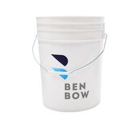 BenBow - Secchio per il lavaggio da 20 litri, colore bianco, assistente collaudato per lavaggio professionale a mano -durevole e versatile - chiude ermeticamente il coperchio - autolavaggio