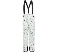 BenBoy Pantaloni Sci Donna Impermeabile Termici Bretelle Regolabili HXK7441W-White1-XL