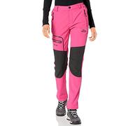 BenBoy Pantaloni Trekking Donna Invernali Impermeabile Pantaloni da Sci Neve Arrampicata Escursionismo Caldo Pantaloni Softshell Outdoor,KZ1672W-Pink2-XL
