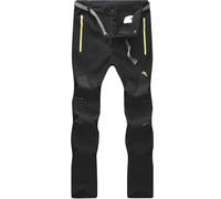 BenBoy Pantaloni Trekking Uomo Invernali Impermeabile Pantaloni da Sci Neve Arrampicata Escursionismo Caldo Pantaloni Softshell Outdoor,KZ16607M-Black1-XL