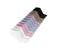 Bencailor 6 Paia Calzini a Cinque Dita a Compressione in Cotone (Colore Dolce, M)