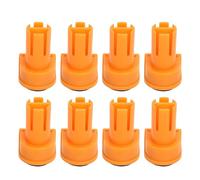 Bench Dog Workbench Peg Brake Stop High Strength Woodworking Desktop Stop Tenon Set of 8 Non Marrying Nylon Material for Secure Clamping on Woodworking Tables Orange Black 19mm