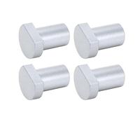 Bench Dogs 19mm | 4 Pcs Aluminum Alloy Workbench Pegs | Secure Grip Woodworking Stops for Desktop/Table Saw/Drill Press | High Strength Fixing Tools (Silver)