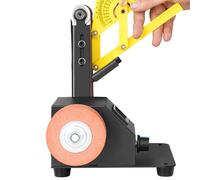 Bench Grinder - 350 W Belt Sander for Handmade Projects with 10 Sanding Belts | High Speed Table Sander for Metal Woodworking, DIY Workshop, Crafting, Polishing, Grinding, Repair Tools Home Garage
