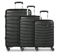 Bench Paris 4 ruote Set di valigie 3 pezzi espandibile nero