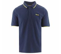 Bench Richmond Herren Polo Casual Blu Nuovo Regular Manica Corta Cotone