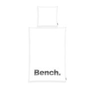 Bench Set Biancheria da Letto, Modern Opposite, Federa ca. 80x80 cm, Copripiumino ca. 135x200 cm, Con Zip di Marca Scorrevole,100 % Cotone, Colore: Bianco/Nero, Codice Art.:4412609050