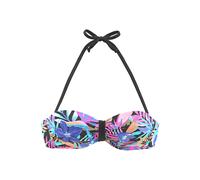 BENCH Top per bikini 'Pitch' blu ciano / prugna / rosa / nero Donna BENCH 70xE blu ciano / prugna / rosa / nero