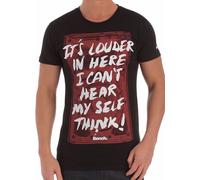 Bench Urbanwear Uomo Nero It's più Forte IN Here T-Shirt Can'T Hear Me Stesso