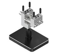 Bench Vise, Drill Clamp, 3.94x2.36x4.72 Inches, Rust Resistant Finish 2 in 1 Quick Release Non Slip Base Portable, Precision Drill Press for Garage, Metal, Wood, Crafting and Workbench