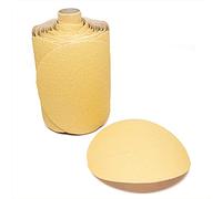 Benchmark Abrasives PSA Gold - Disco abrasivo autoadesivo da 12,7 cm, con grani in ossido di alluminio, rotolo di dischi abrasivi da 12,7 cm, per levigatrici orbitali e levigatrici orbitali, per