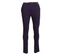 BENCIVENGA Purple Pure Cotton Tapered Mens Pants - IT46 | S