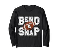 Bend And Snap Football | Funny Cute Game Day Touchdown Maglia a Manica